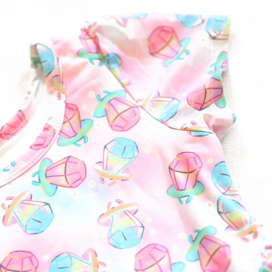 Charlie's Project Ring Pop Short-Sleeve Hugs Twirl Dress