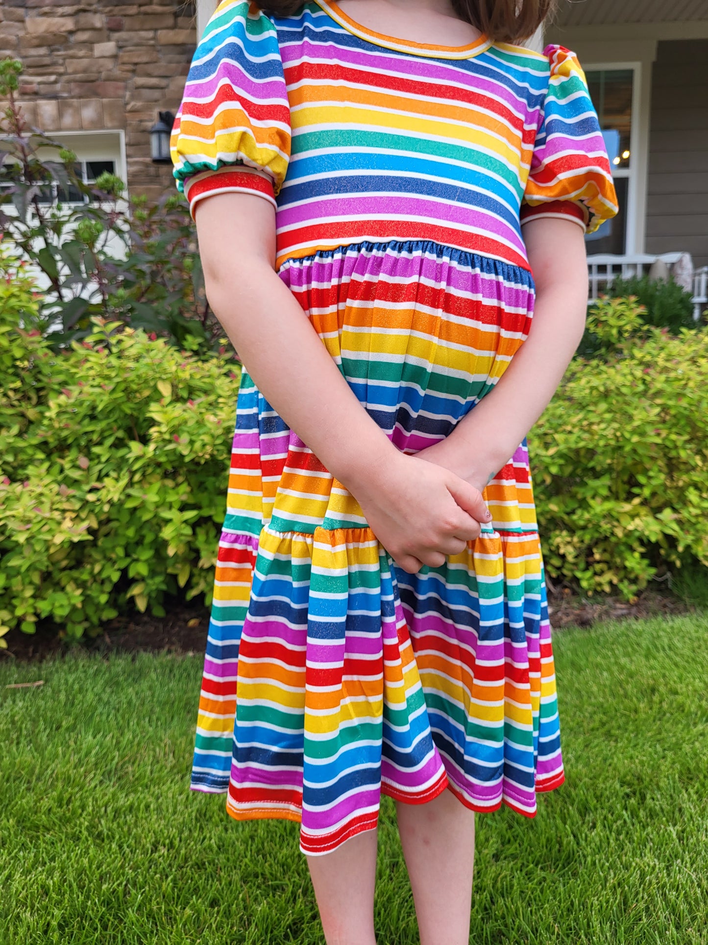 Love & Sprinkles Rainbow Sparkle Tier Dress