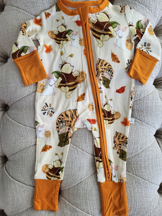 Little Snuggles Winnie the Boo Bamboo Zippy Baby Romper