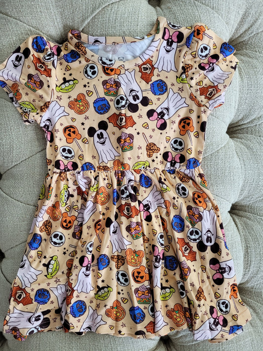 Little Snuggles Mini Boo Bamboo Dress