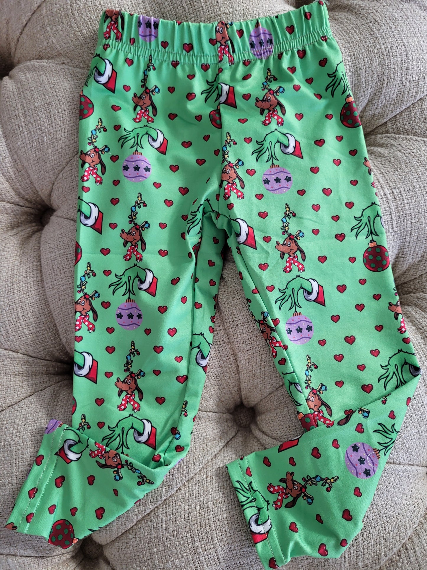 Bubbabeans Merry Grinchmas Leggings