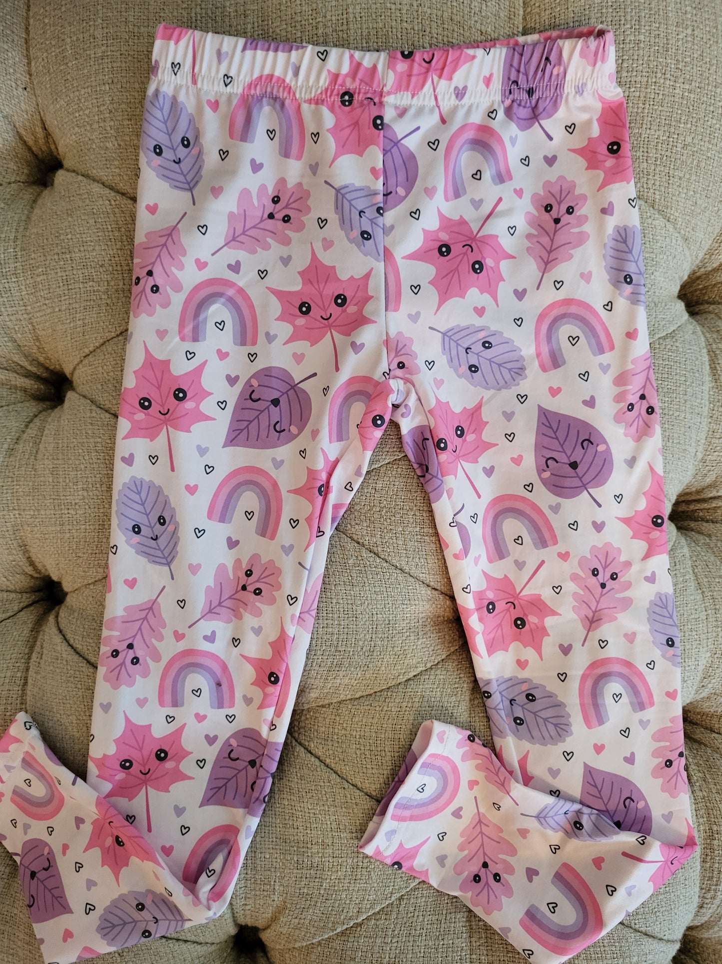 Bubbabeans Leafy Smiles Leggings