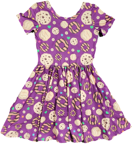 Bubbabeans Yummy Cookies Twirl Dress