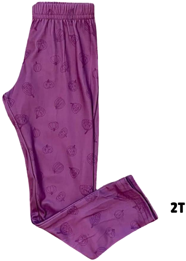 DotDotSmile Purple Jack-o-Lanterns Leggings