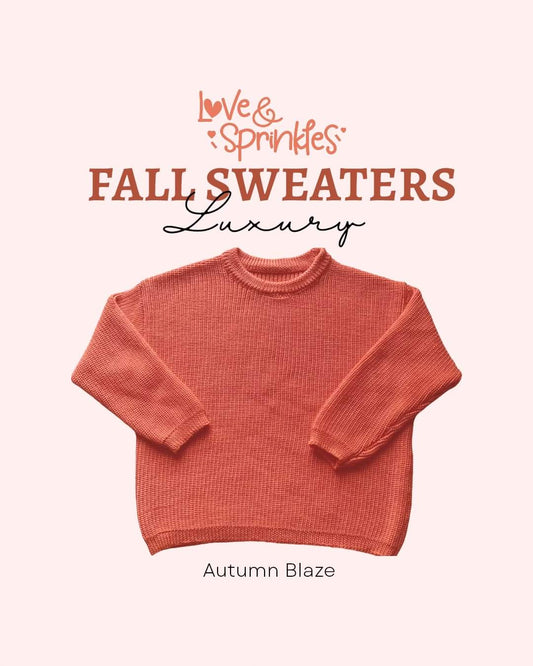 Love & Sprinkles Autumn Blaze Chunky Knit Sweater