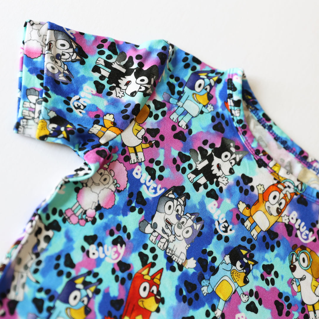 Little Snuggles Paws and Pups Short-Sleeve with Shorts Pajamas