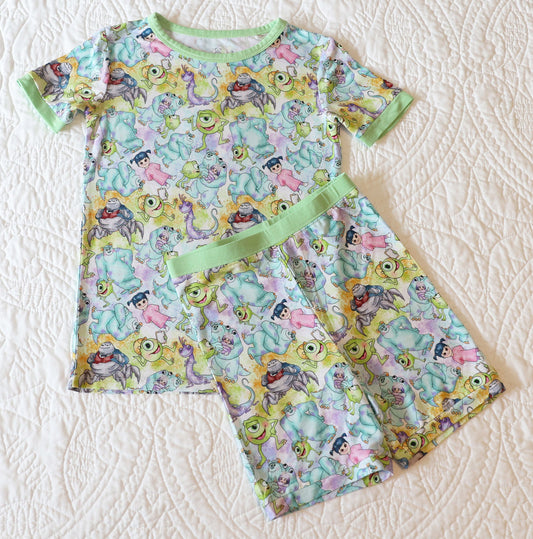 Little Snuggles Boo & Friends Short-Sleeve with Shorts Pajamas