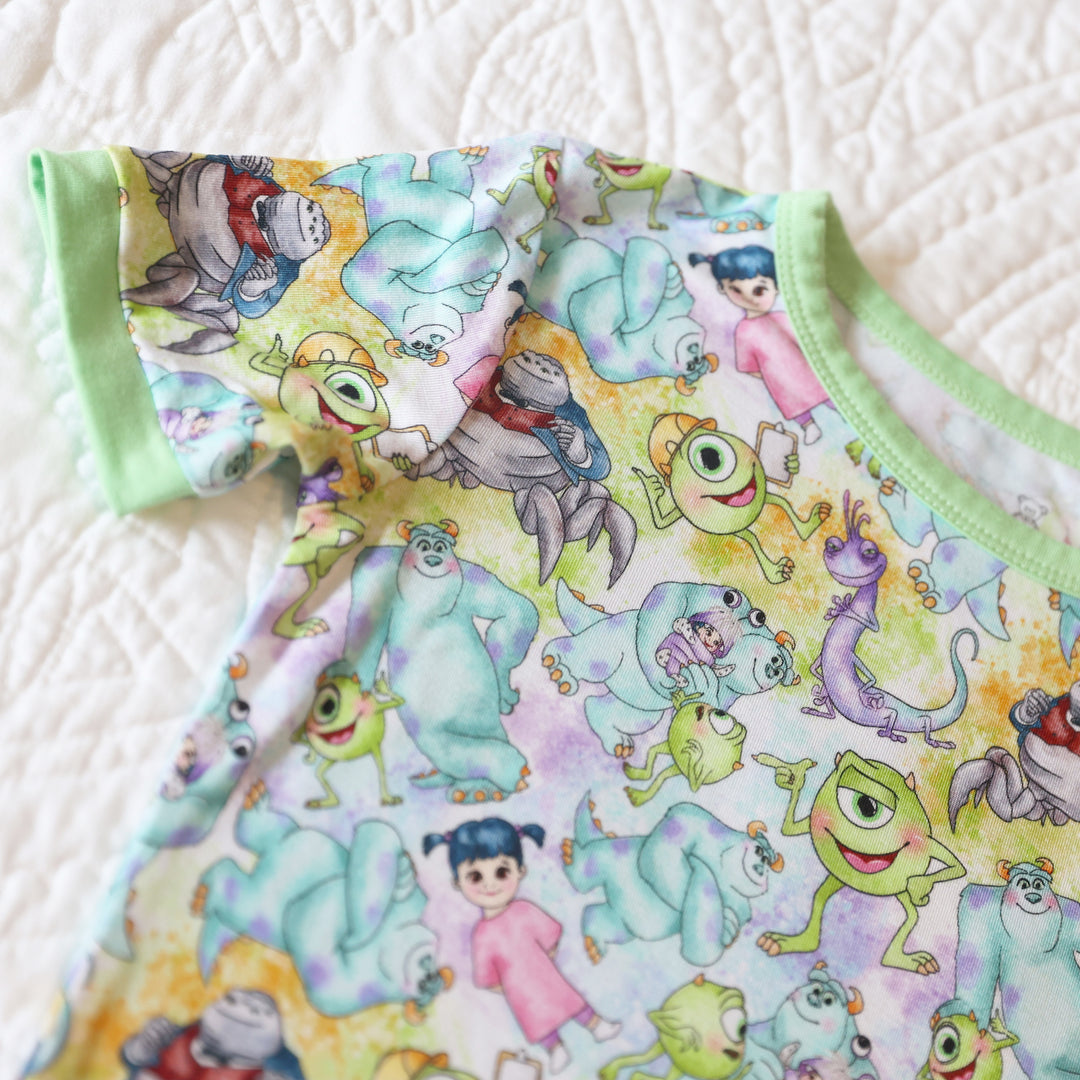 Little Snuggles Boo & Friends Short-Sleeve with Shorts Pajamas