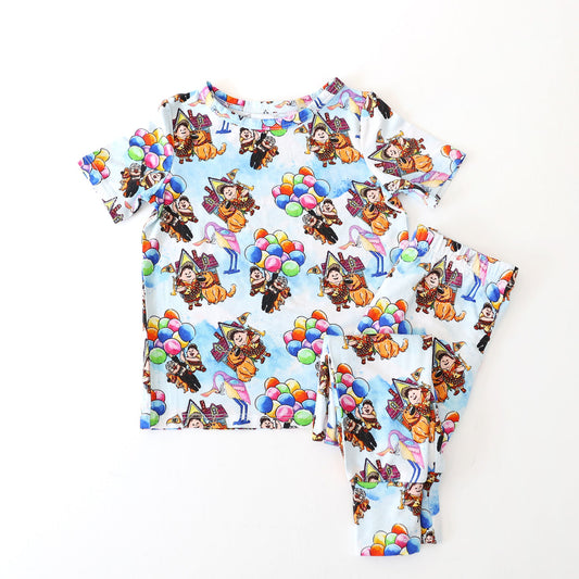 Little Snuggles Up and Away Short-Sleeve Pajamas