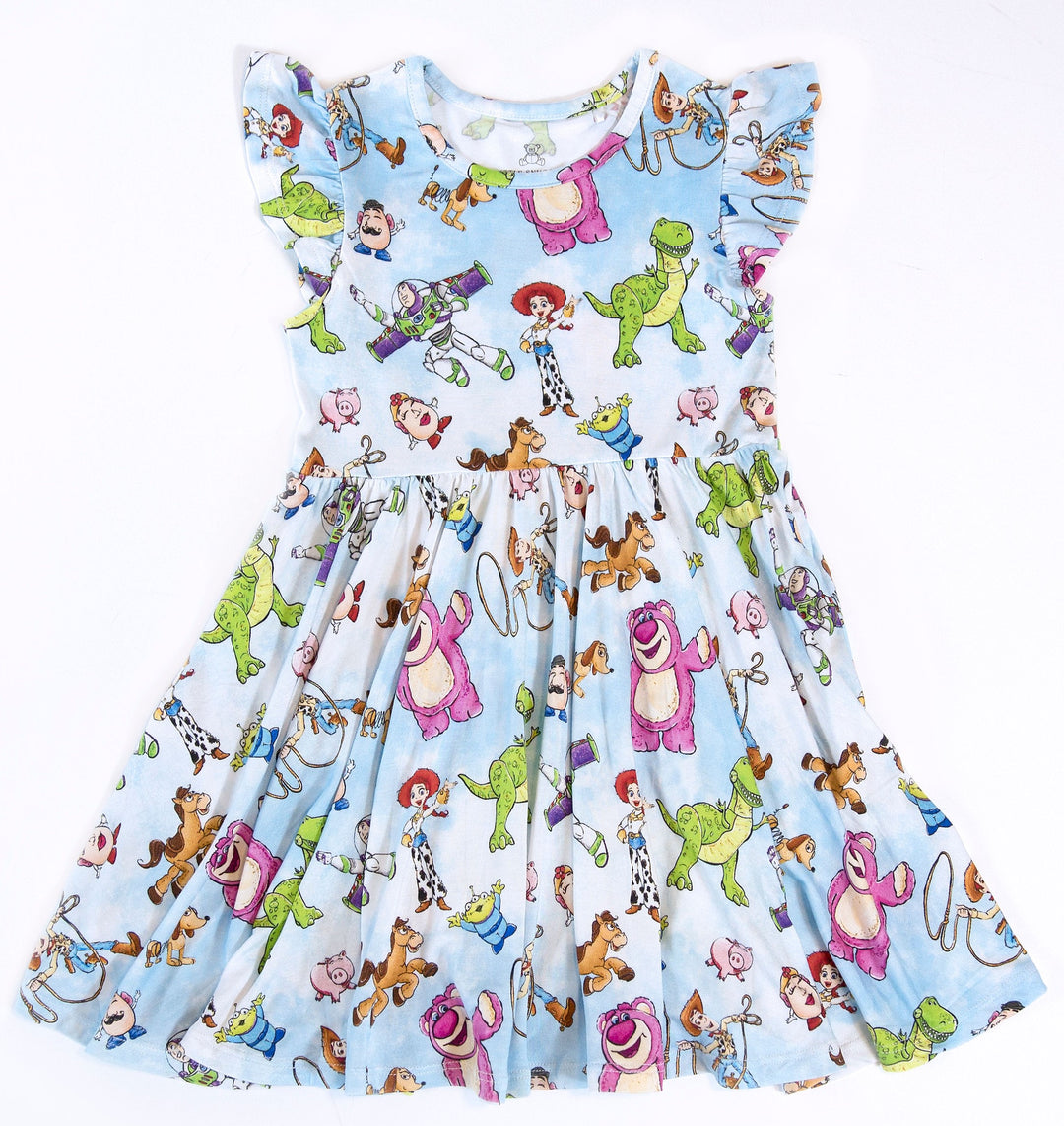 Little Snuggles Story Time Flutter Sleeve Bamboo Dress