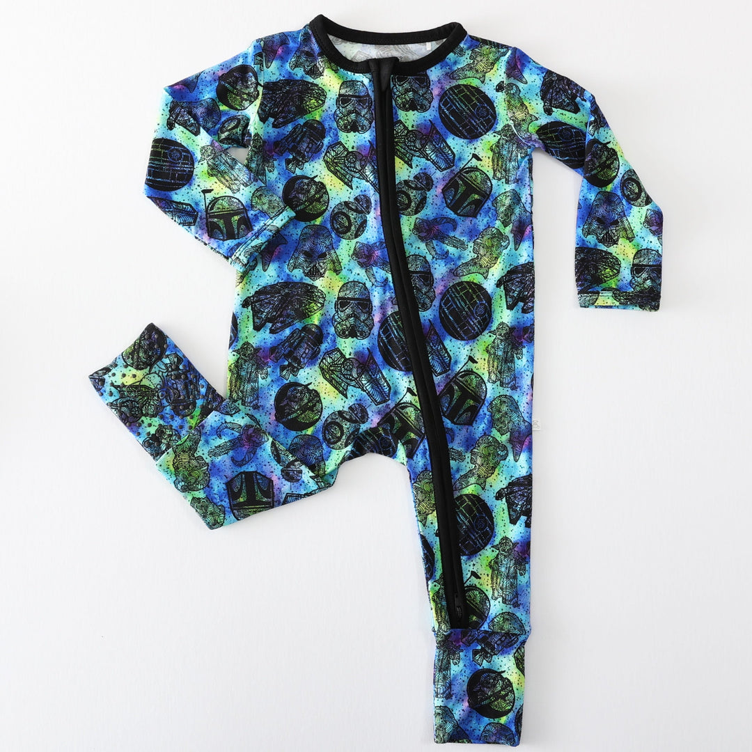 Little Snuggles Galaxy Wars Bamboo Zippy Baby Romper