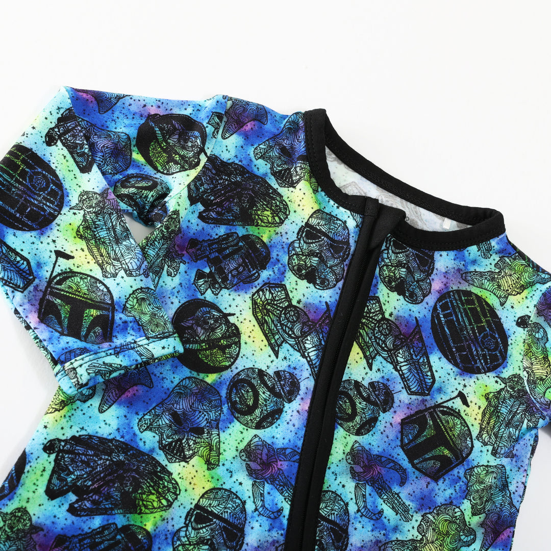 Little Snuggles Galaxy Wars Bamboo Zippy Baby Romper