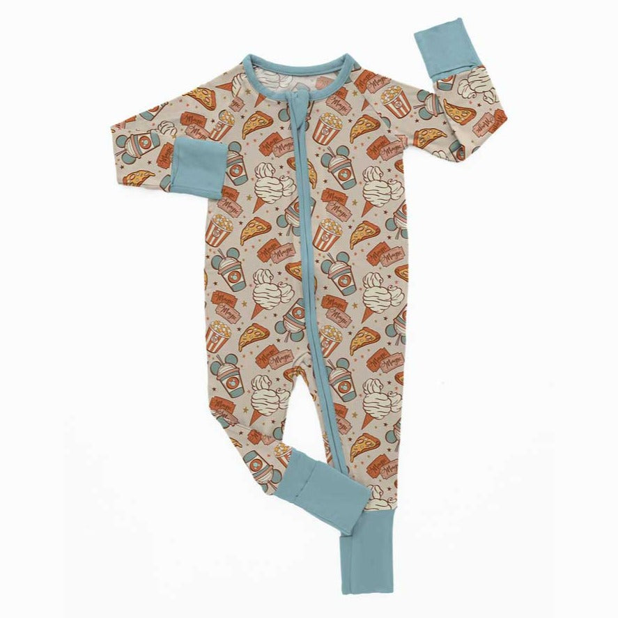 Little Snuggles Magic Movies Bamboo Zippy Baby Romper