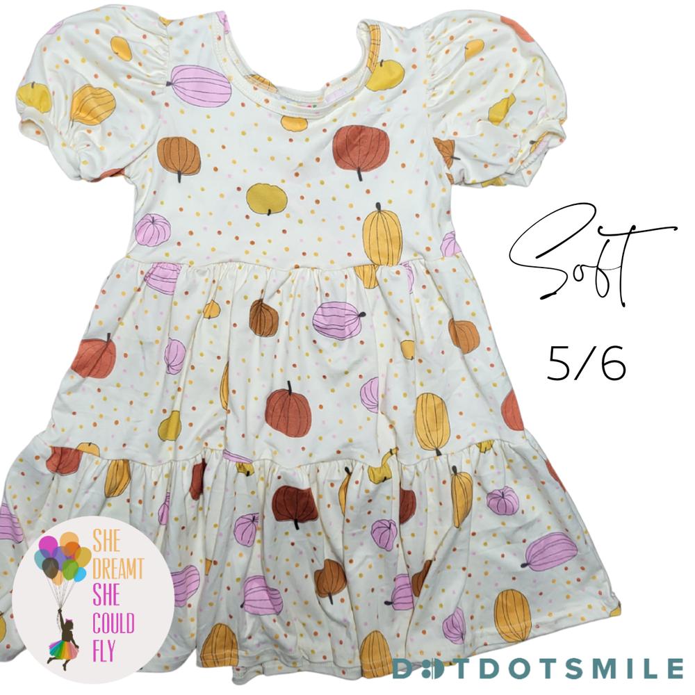 DotDotSmile Lots of Pumpkins Tier Dress