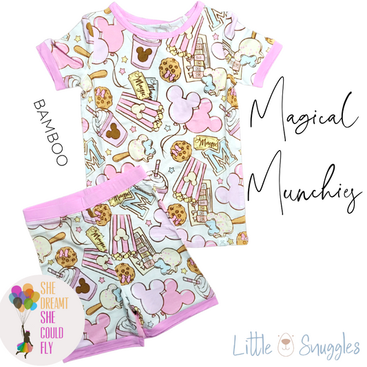 Little Snuggles Magical Munchies Short-Sleeve with Shorts Pajamas