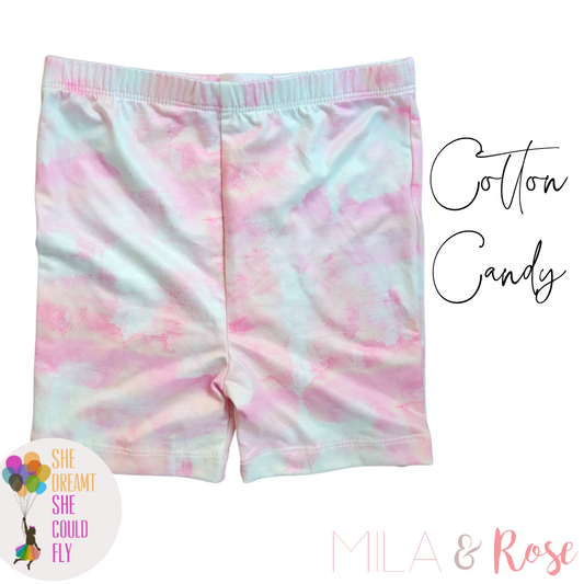 Mila & Rose Cotton Candy Twirl Shorts