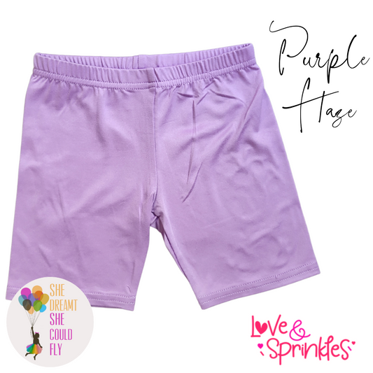 Love & Sprinkles Purple Haze Kick Shorts