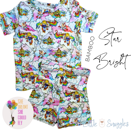 Little Snuggles Star Bright Short-Sleeve with Shorts Pajamas