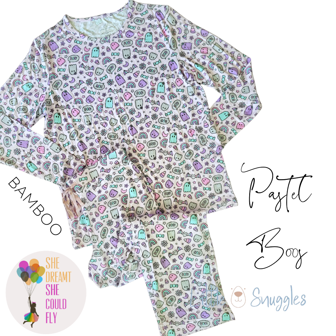 Little Snuggles Pastel Boos Adult Lounge Set