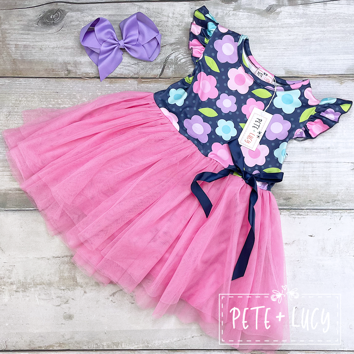 Pete + Lucy Lori Floral Tutu Dress