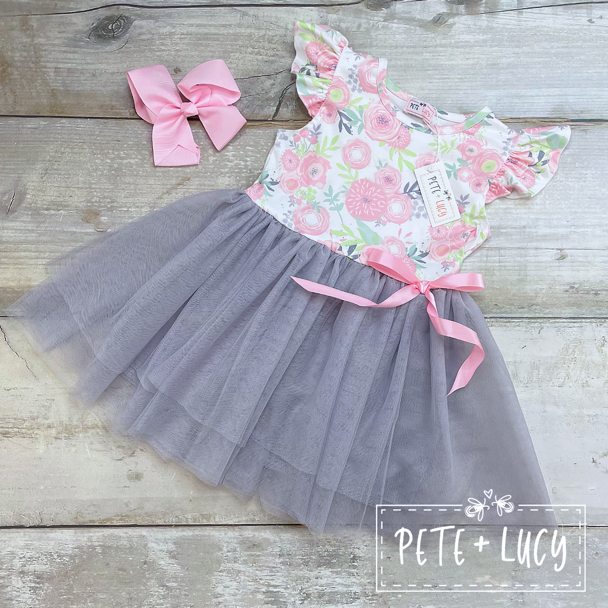 Pete + Lucy Edgy Shabby Chic Tutu Dress