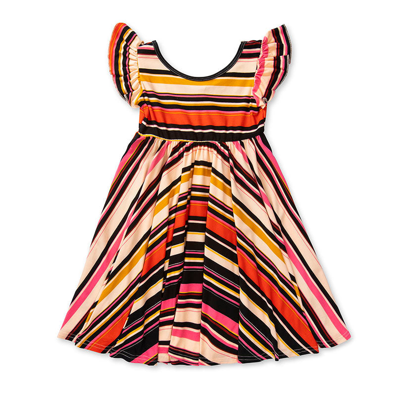 DotDotSmile Fall Stripes Empire Dress