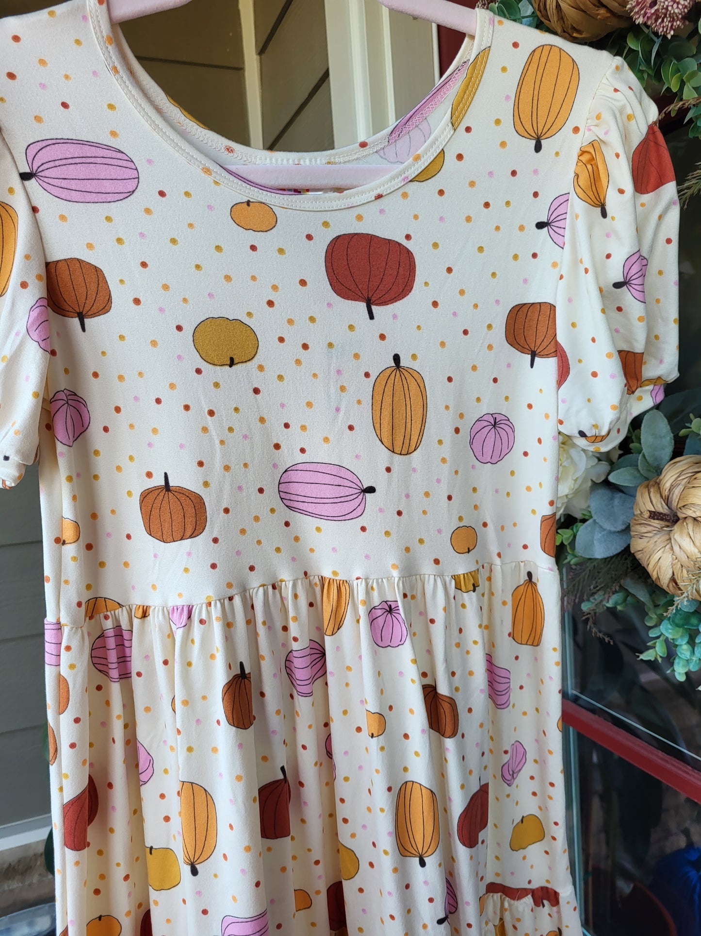 DotDotSmile Lots of Pumpkins Tier Dress