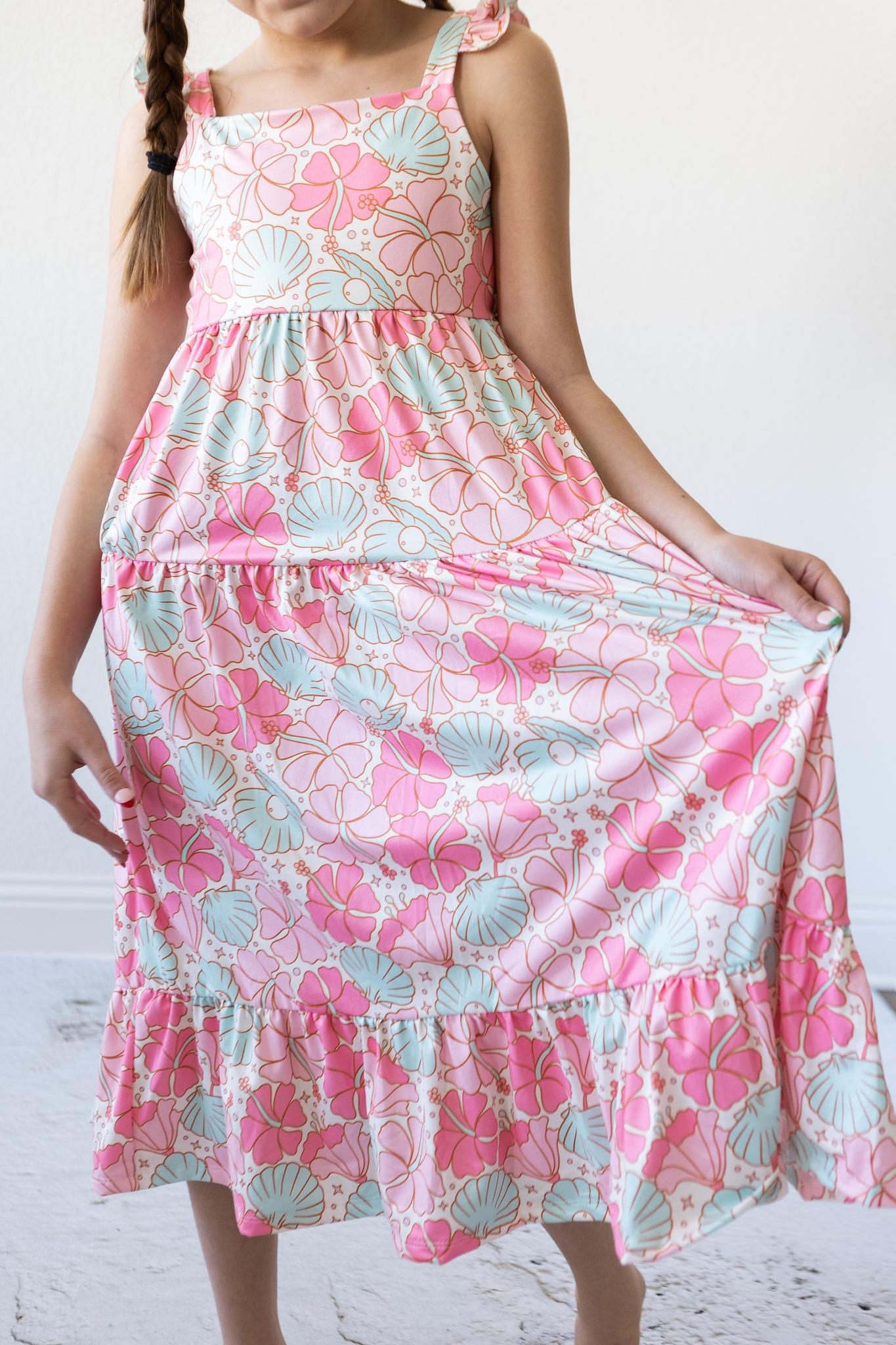 Mila & Rose Beach Daze Ruffle Maxi Dress