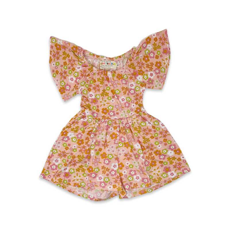 DotDotSmile Groovy Pink Floral Romper