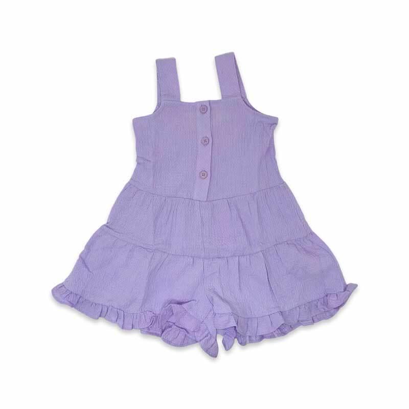 DotDotSmile Lavender Tiered Romper