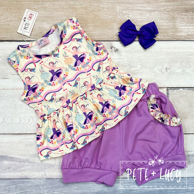 Pete + Lucy Pretty Ballerina Shorts Set