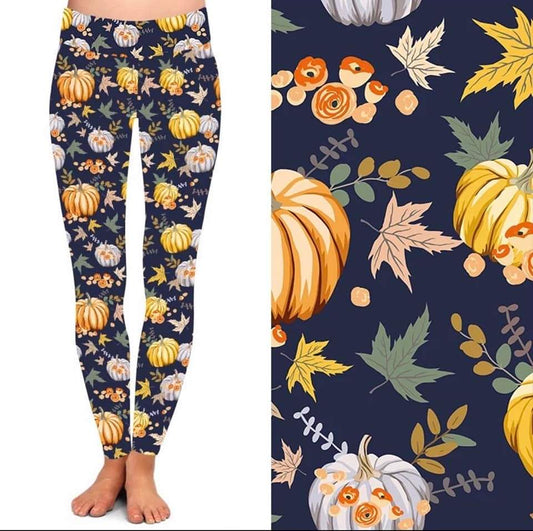 Fall Pumpkin Harvest Leggings