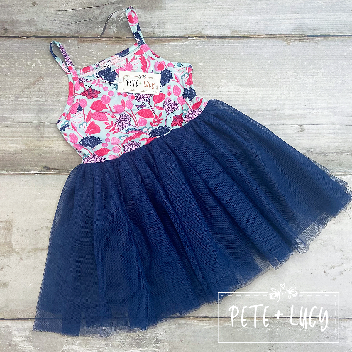 Pete + Lucy Flower Friends Tulle Dress