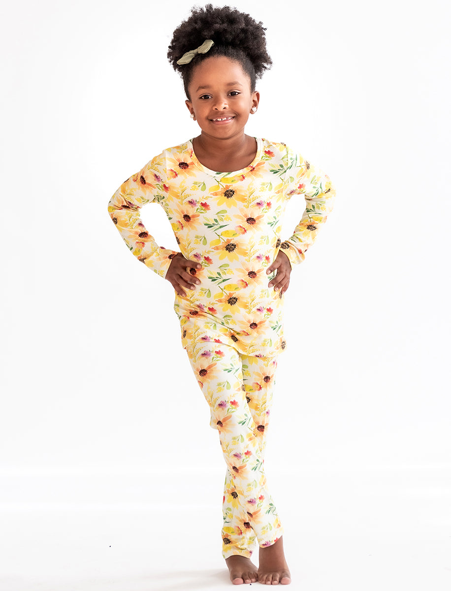 Charlie's Project Sunny Sunflower Long-Sleeve Pajamas