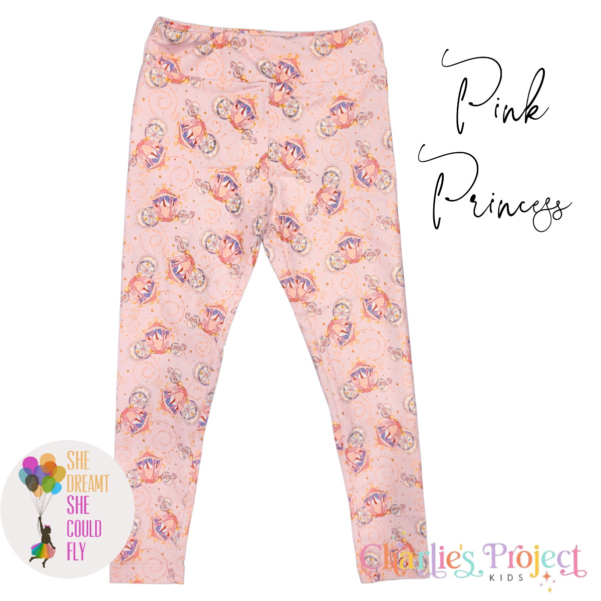 Charlie's Project Pink Princess Leggings