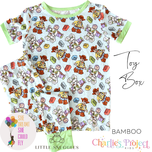 Little Snuggles Toy Box Short-Sleeve Pajamas