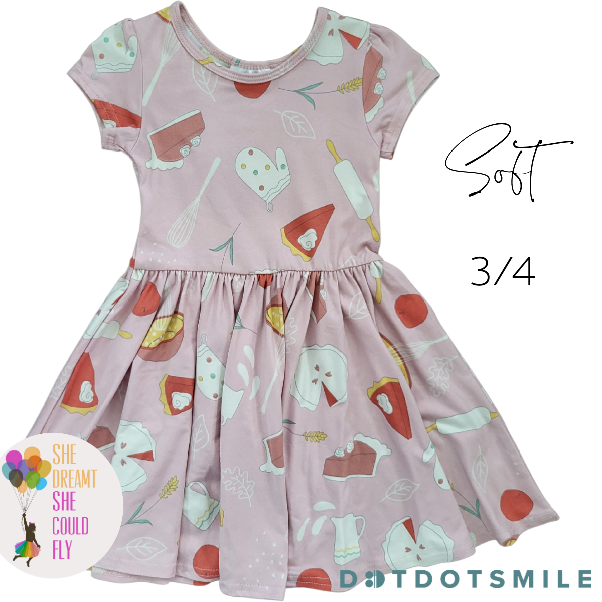 DotDotSmile Baking Buddy Cap Sleeve Dress