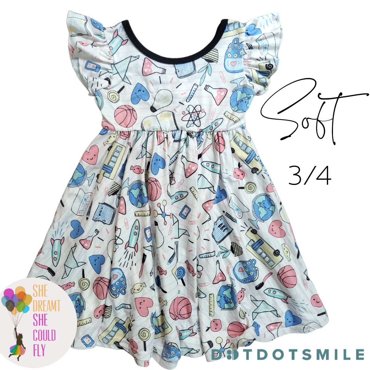 School Rules Empire Dress