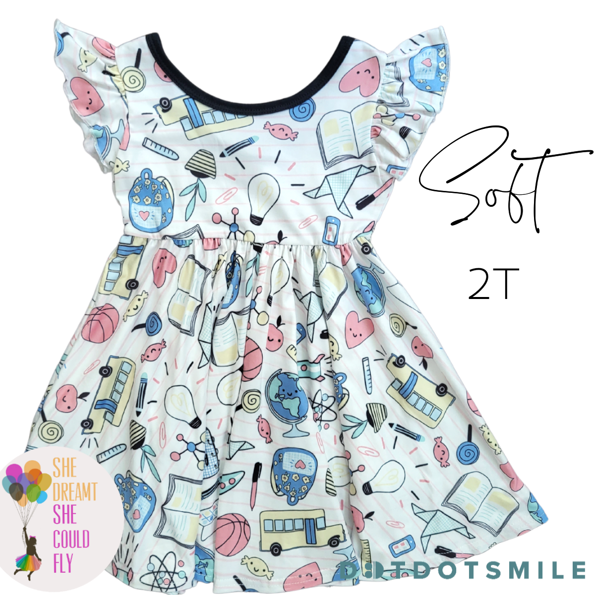 School Rules Empire Dress